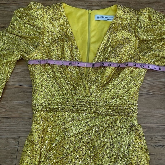 Ieena By Mac Duggal
Style No. 26944 Evening Yellow/Gold Mini Dress Size 4 - Picture 8 of 11